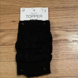 jcpenney Black Knit Boot Topper